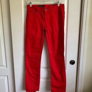 J.Crew Red Matchstick denim